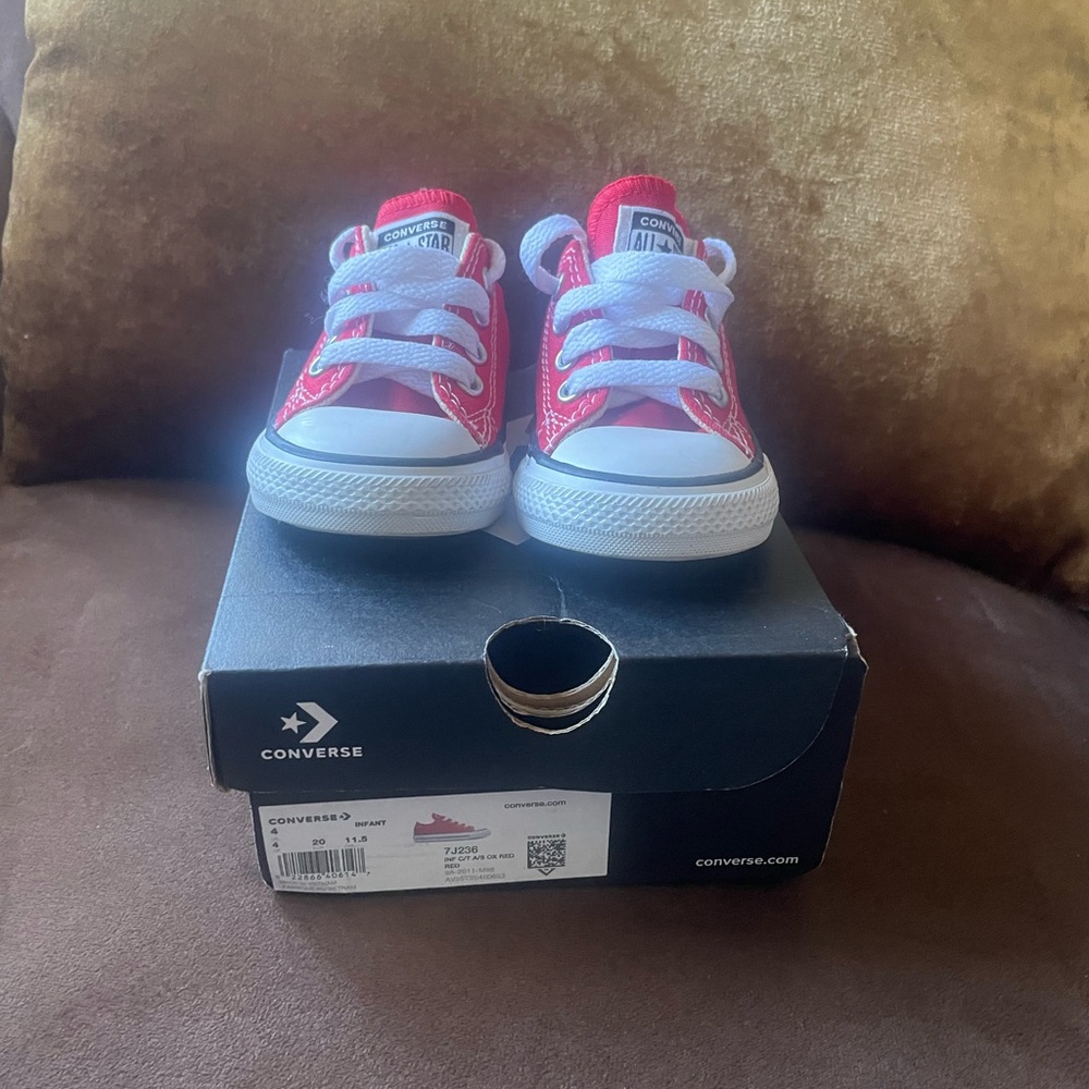 Converse Kids Bright Red Sneakers